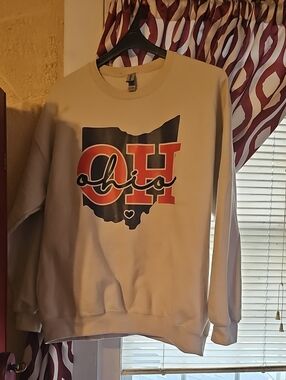 Cream Ohio Graphic Sweatshirt